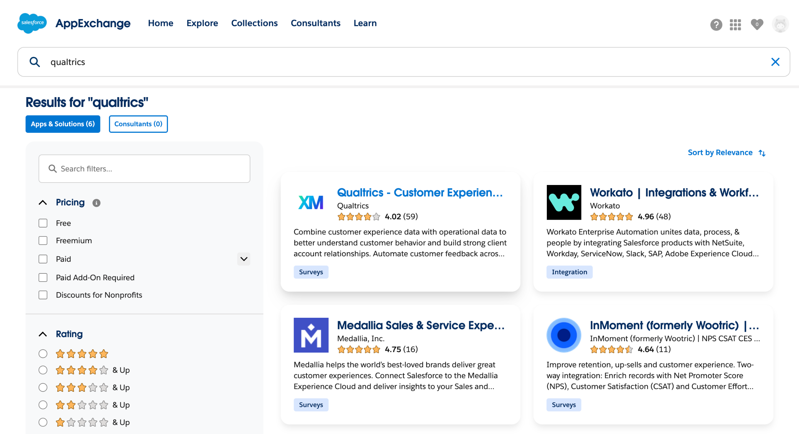 Qualtrics salesforce integration