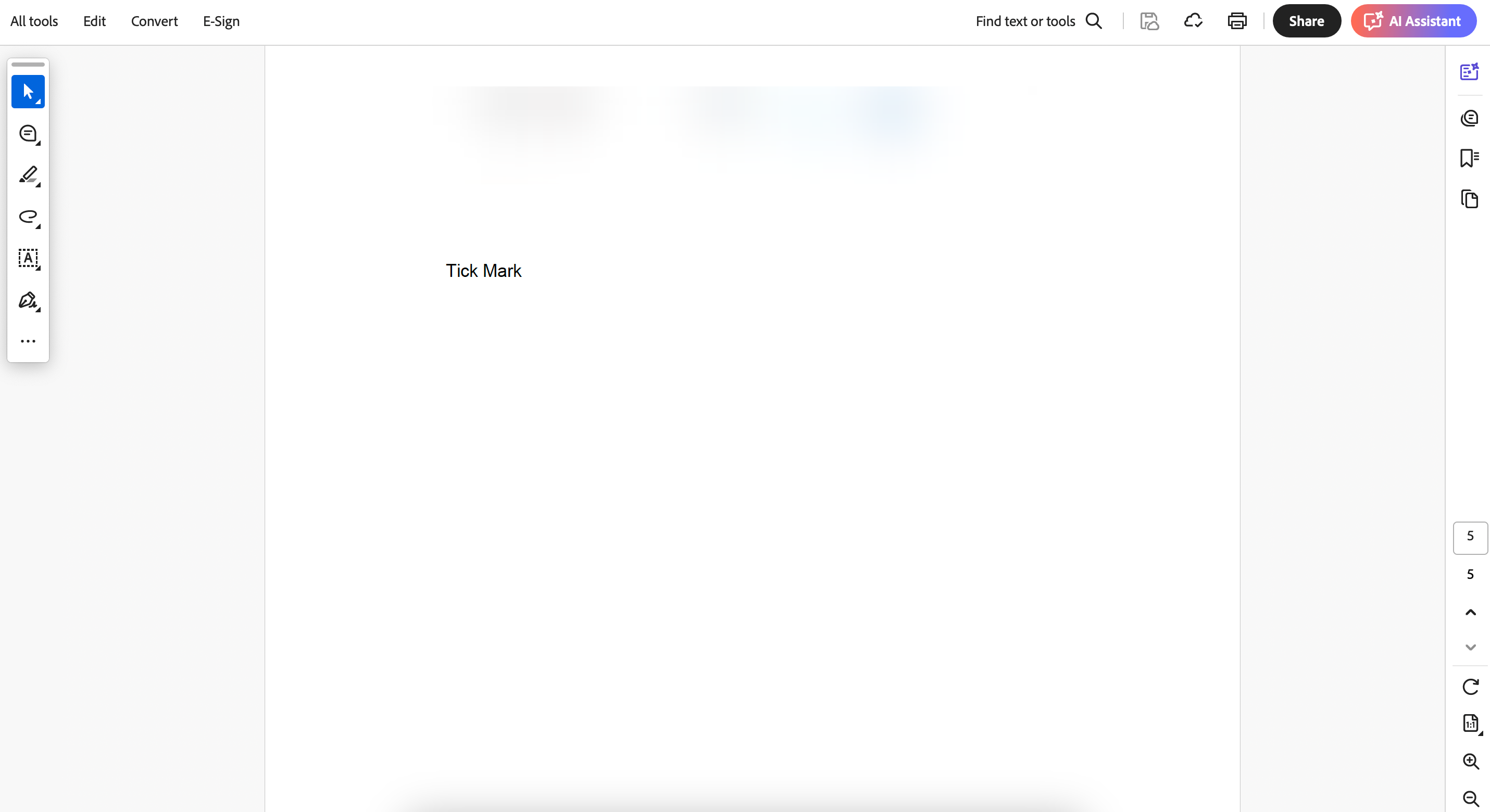 How to Insert a Tick Mark in Adobe Acrobat Pro