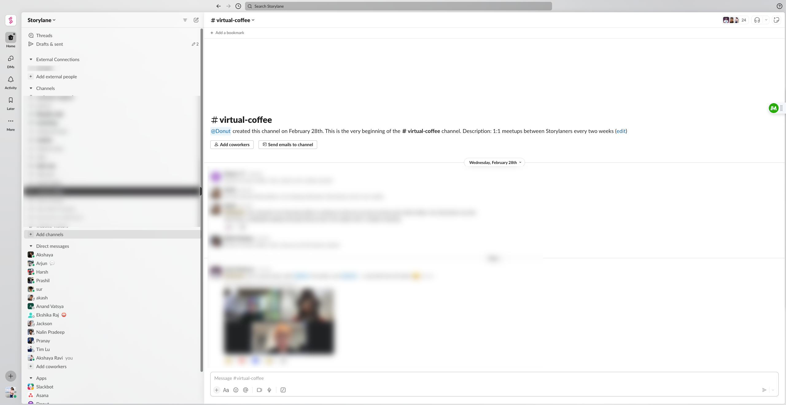 Slack - Creation of channel