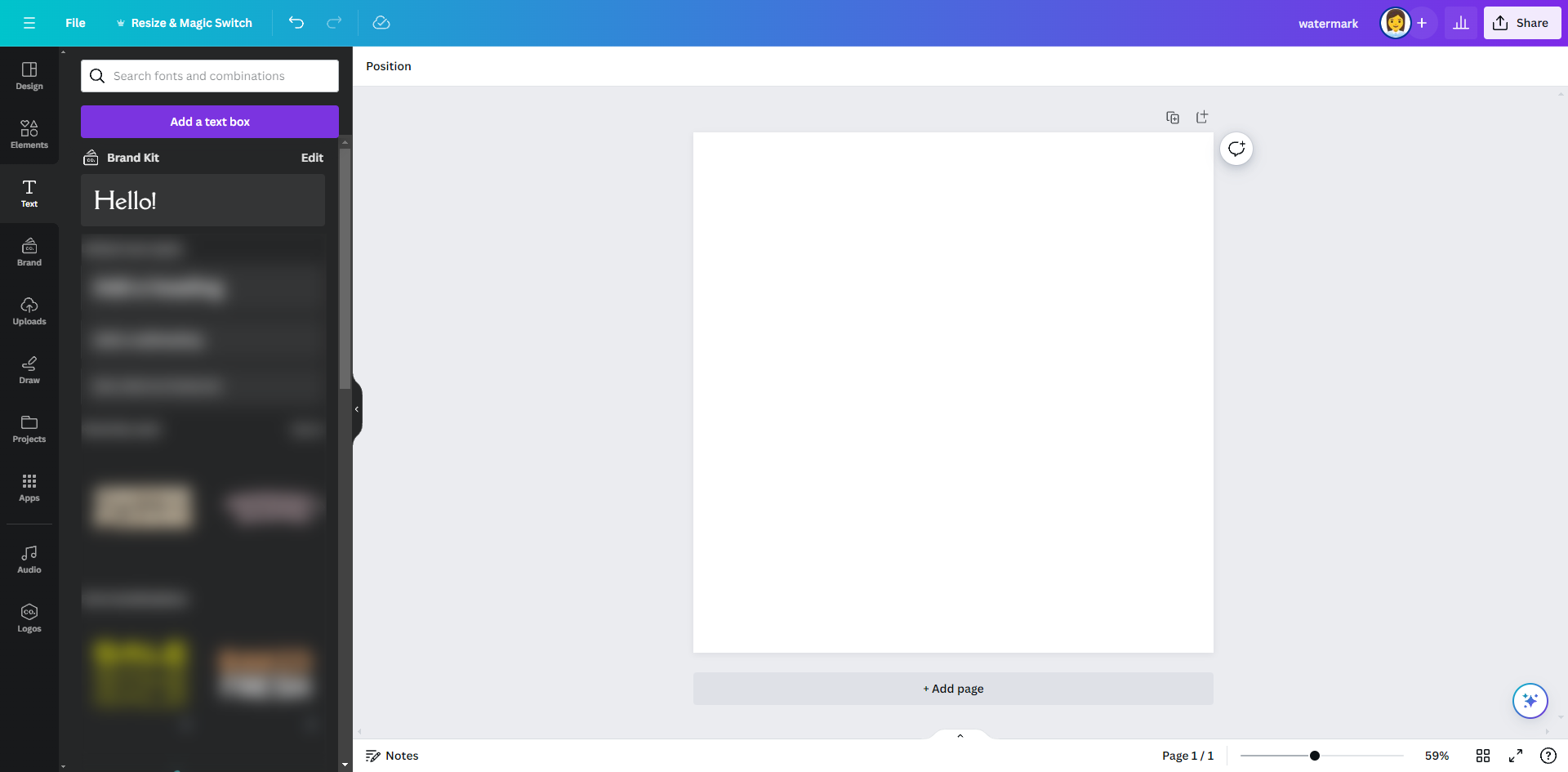 How to Create a Watermark in Canva