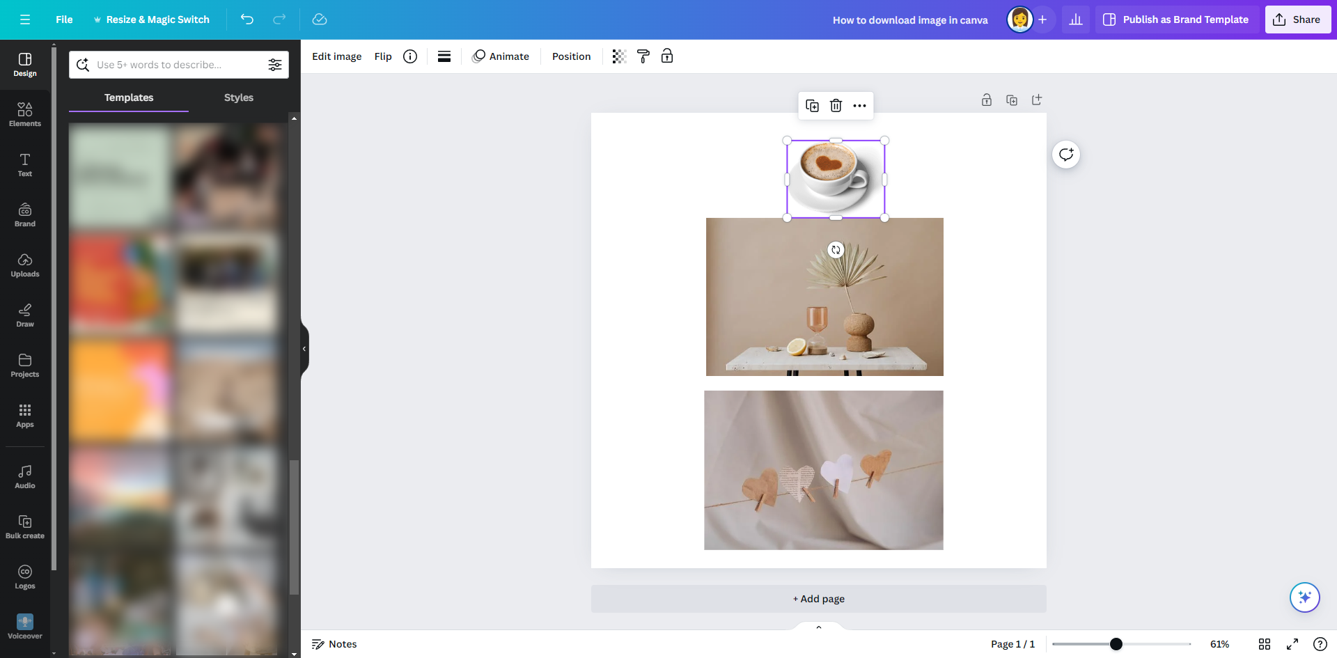 How to Download Image in Canva