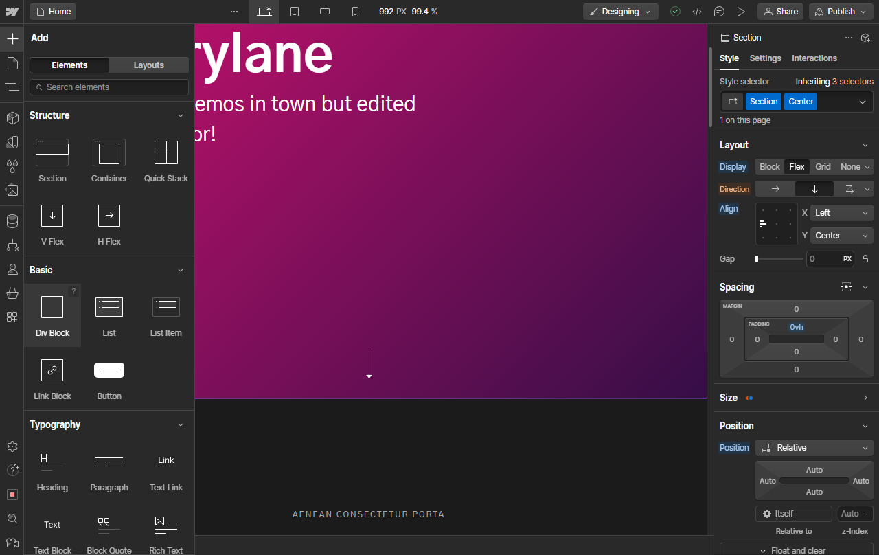 How To Center An Image In Webflow