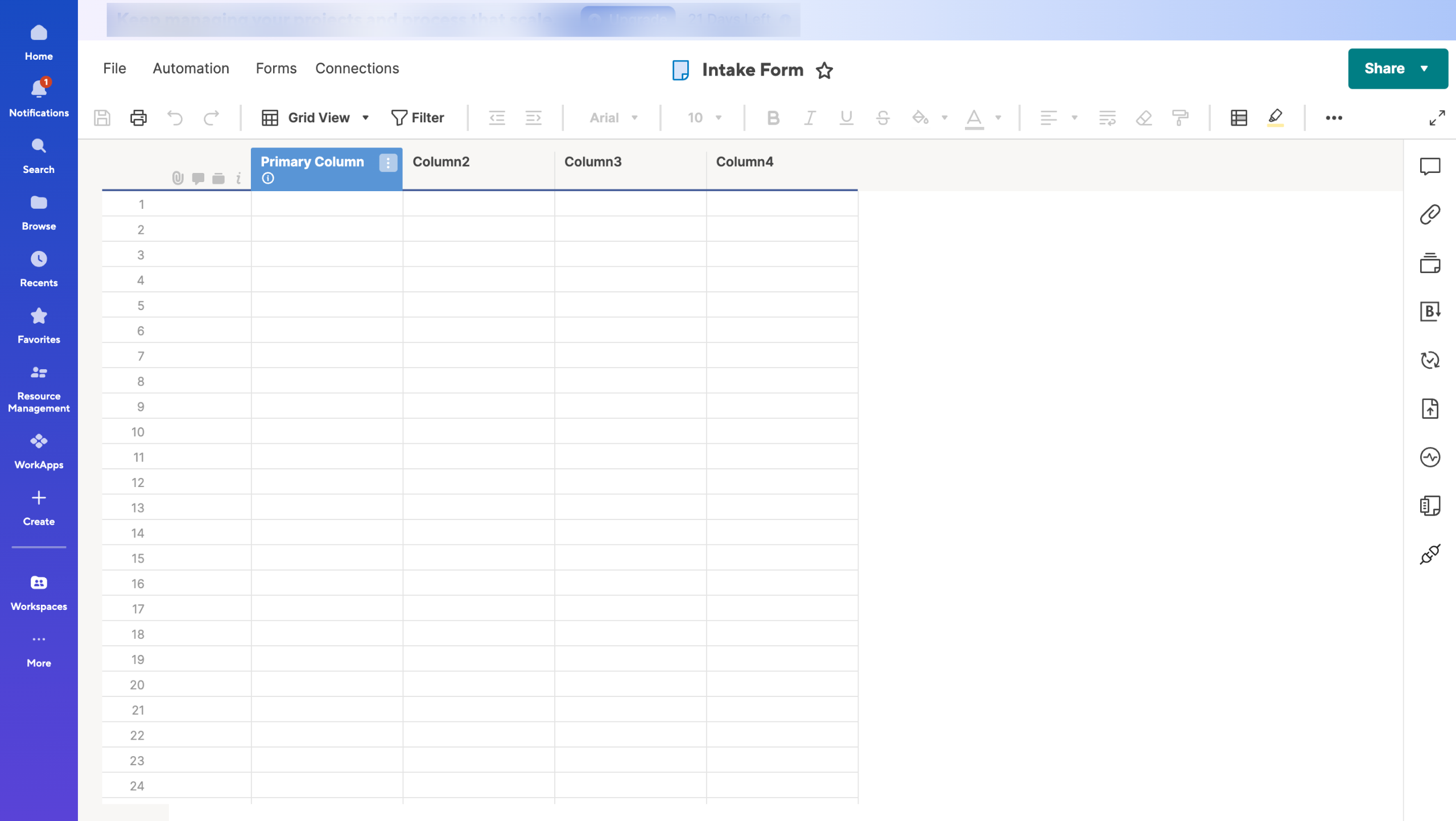 How to Create an Intake Form in Smartsheet