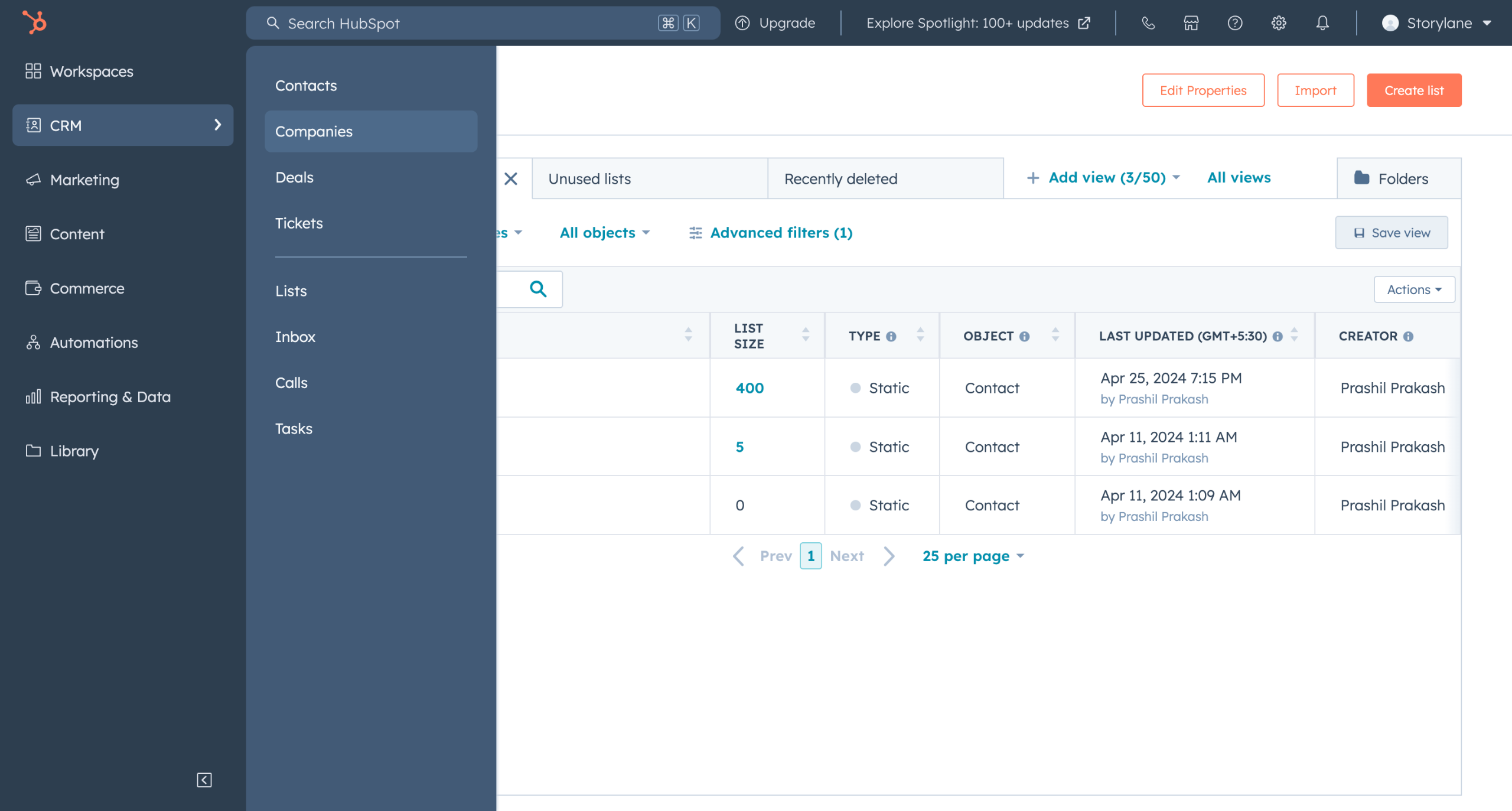 HubSpot - Enroll a list in a Sequence