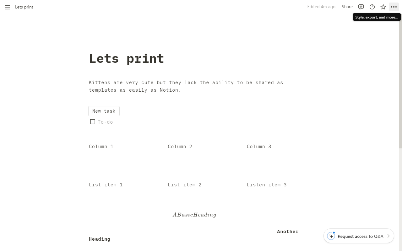 How To Print Notion Page