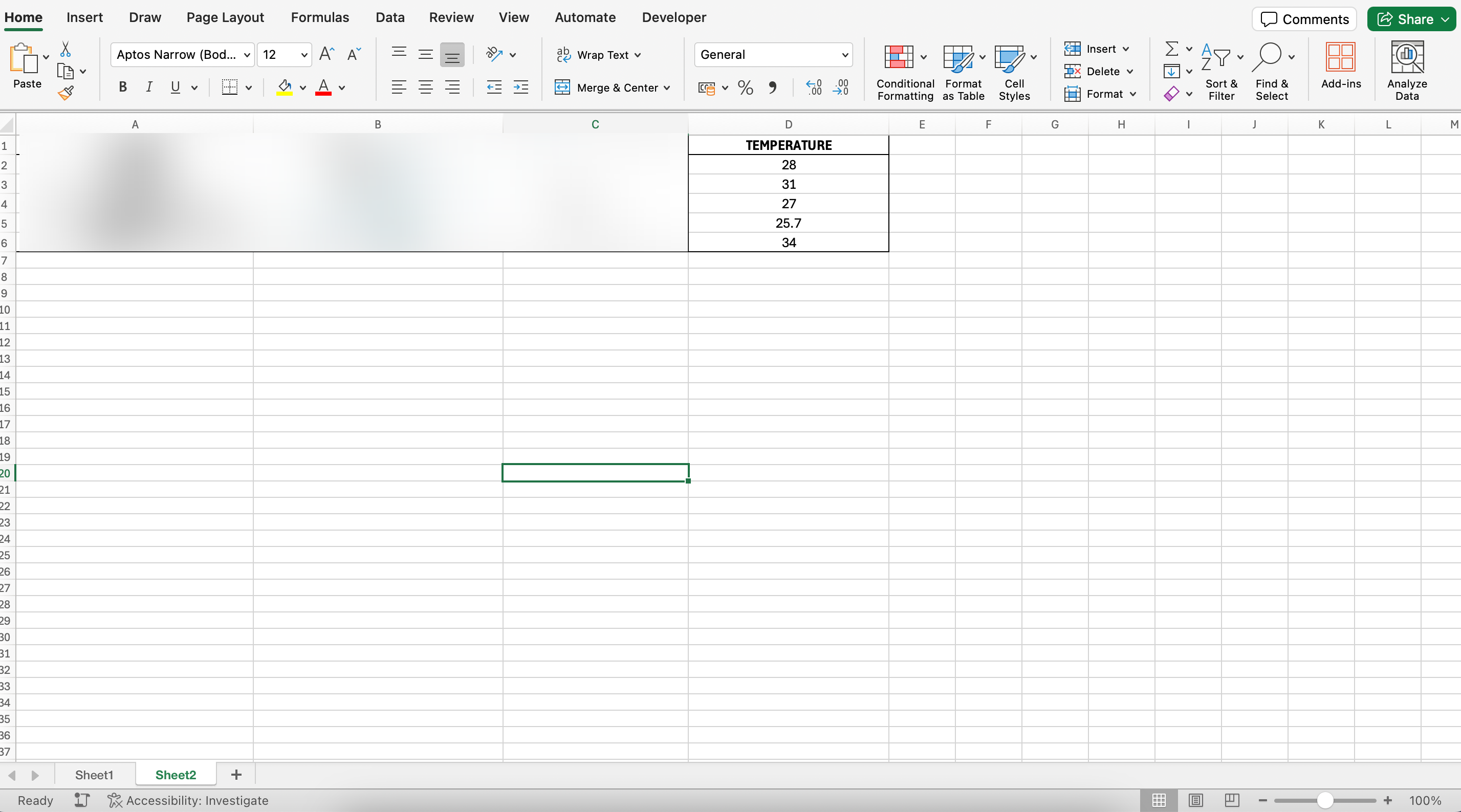 How to Insert a Degree Symbol in Microsoft Excel for Mac