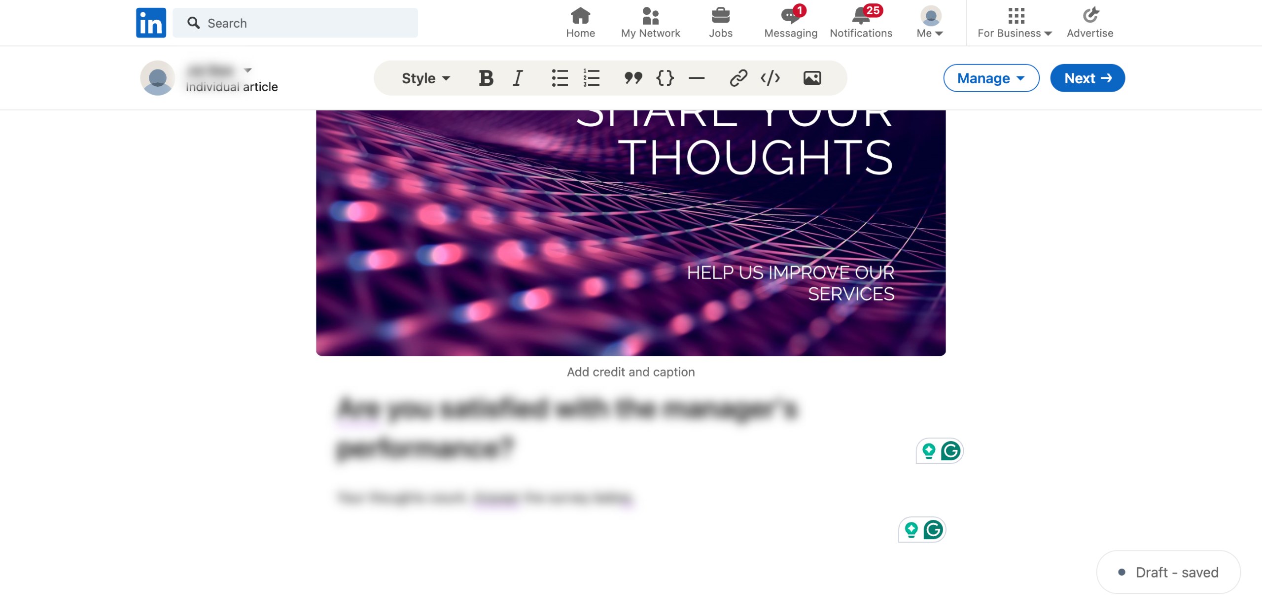 How to Integrate a SurveyMonkey Form Into LinkedIn Articles